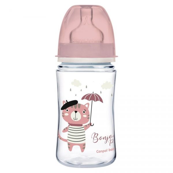 Бутылочка для кормления Canpol Babies Bonjour Paris 35/232 розовый 0,24 л